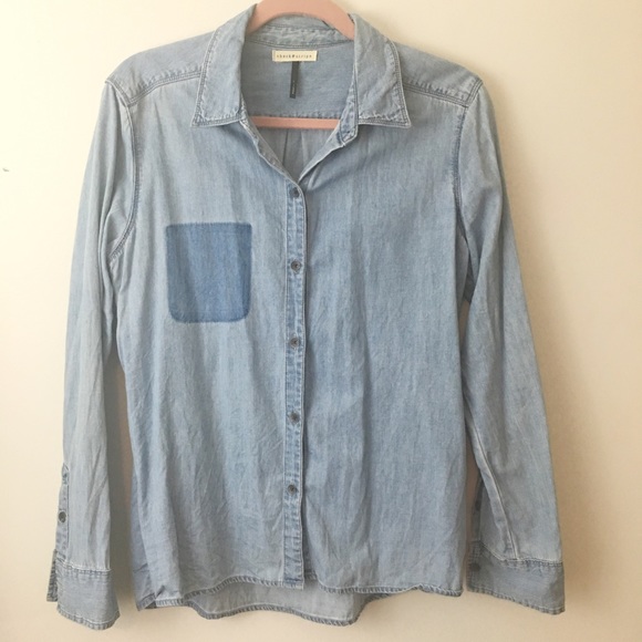 Check & Stripe Chambray Shirt - Picture 2 of 4